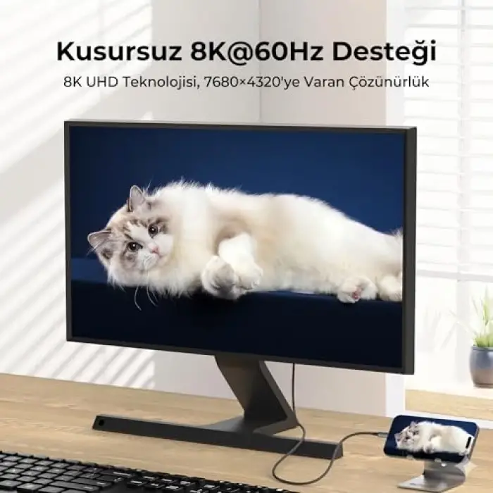 HDMI to Type C 8K 1.8m 48 Gbps