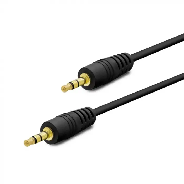HDX1030 3.5 MM (M) TO 3.5 MM (M) Kablo 2LINE Gold 3M Siyah