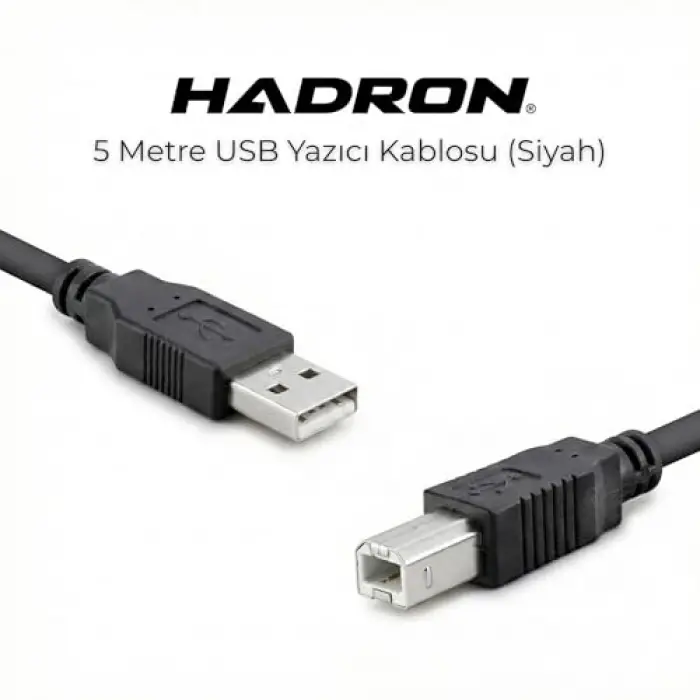 HDX7506 USB-A (E) - USB-B (E) 3mt Yazıcı Kablosu - Siyah