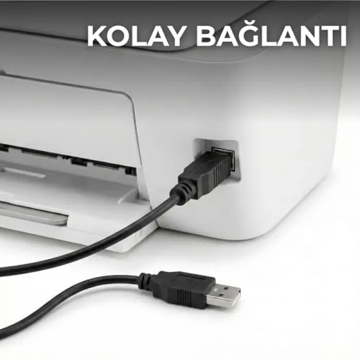 HDX7506 USB-A (E) - USB-B (E) 3mt Yazıcı Kablosu - Siyah