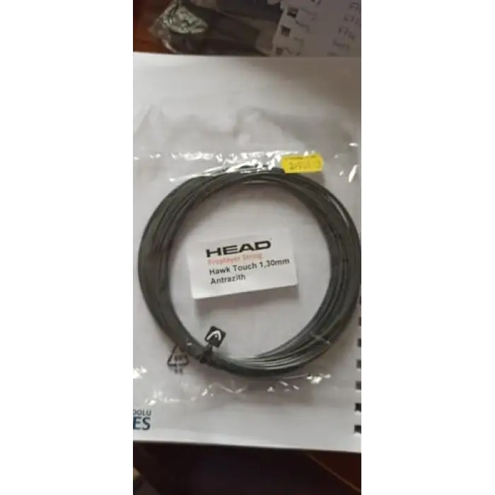 Head Hawk Touch yetişkin tenis teli Pro Player String 1,30 mm/16g 12M Antrasit