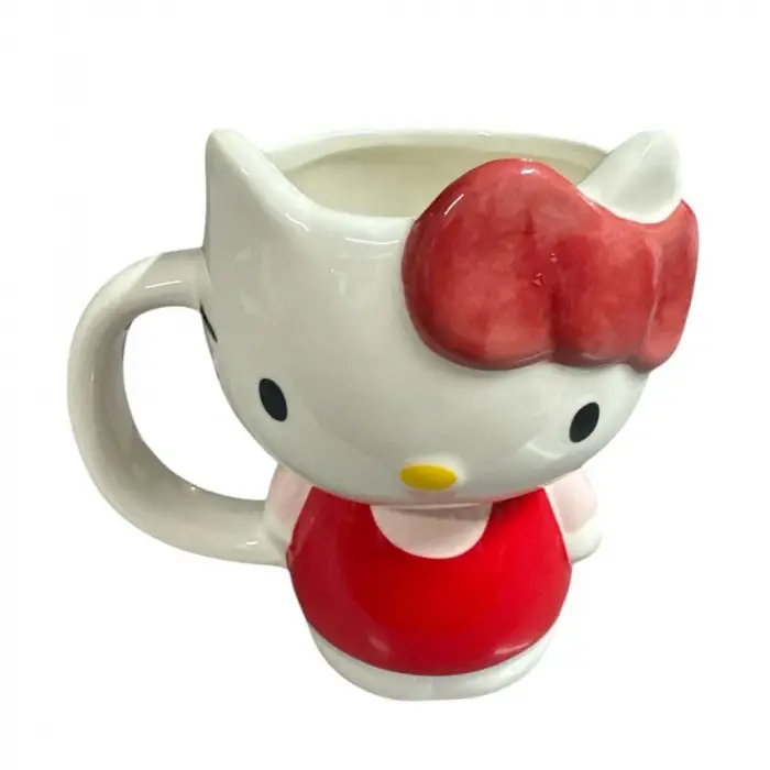 Hello Kitty Figürlü 3D Tasarım Yüksek Kupa Bardak