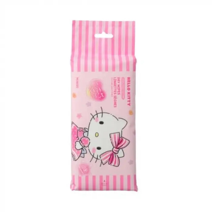 Hello Kitty Lisanslı İnci Dokulu Kuru Mendil (80 Adet) by
