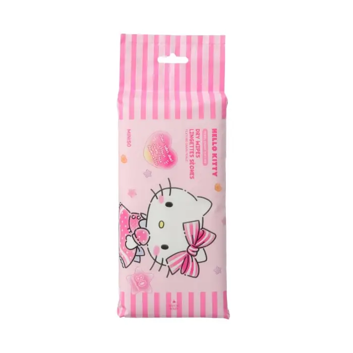 Hello Kitty Lisanslı İnci Dokulu Kuru Mendil (80 Adet) by