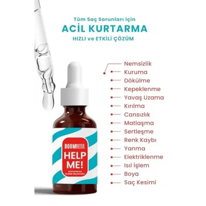 Help Me Acil Kurtarma Su Bazlı Saç Serumu