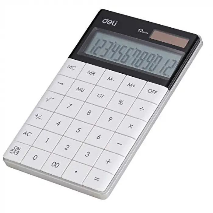 Hesap Makinesi 12 digit Beyaz