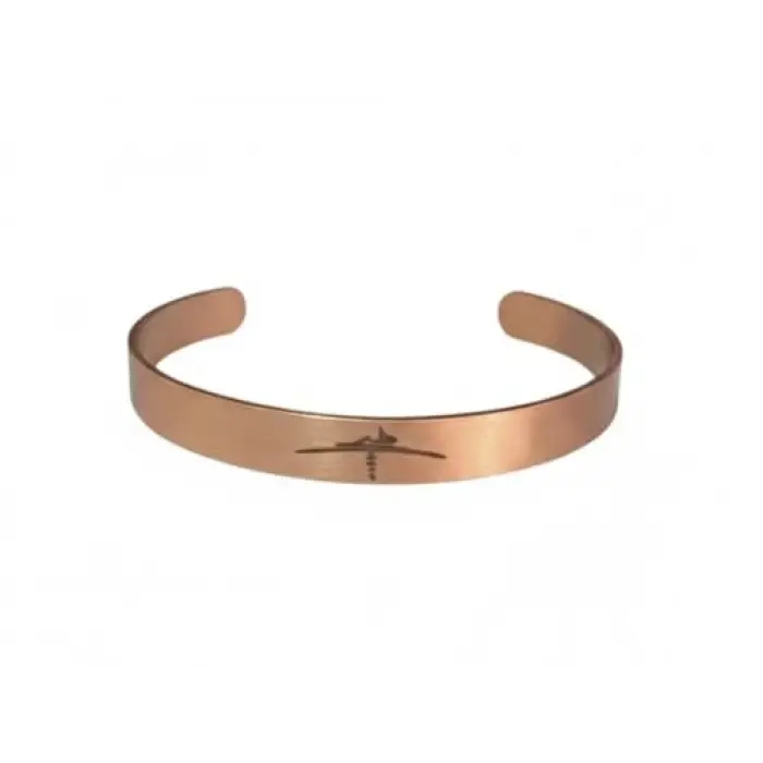 Hiçlik Sembollü Bakır Bileklik