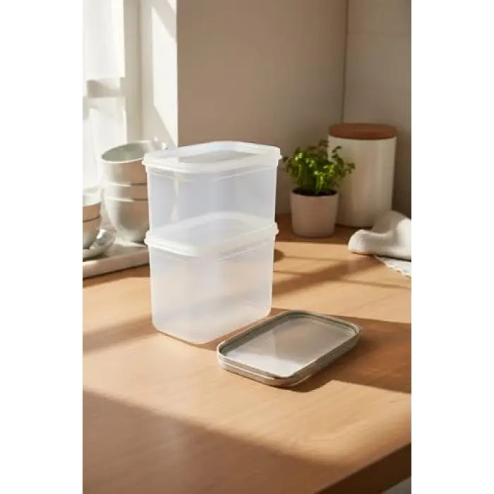 Hide Plus 2Li Saklama Kabı 1900 Ml Beyaz