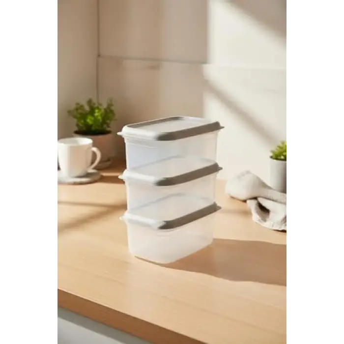 Hide Plus 3lü Beyaz Saklama Kabı (3X1000 Ml)