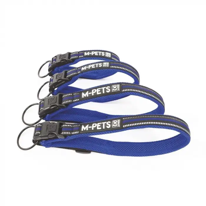 Hıkıng Reflektörlü Soft Boyun Tasması Blue (M)