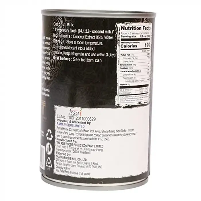Hindistan Cevizi Sütü 400 Ml