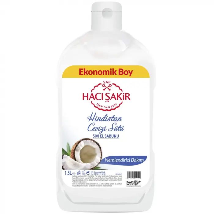 Hindistan Cevizi Sütü Sıvı El Sabunu, 1500 ml