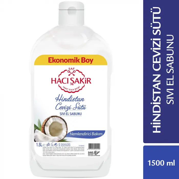 Hindistan Cevizi Sütü Sıvı El Sabunu, 1500 ml