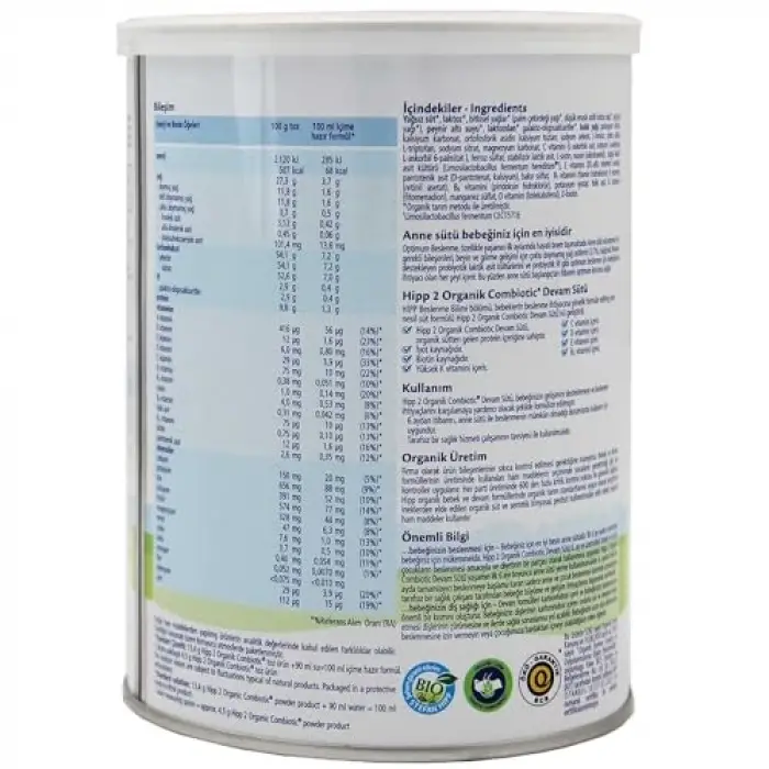 HiPP 2 Organik Combiotic Devam Sütü 350 gr