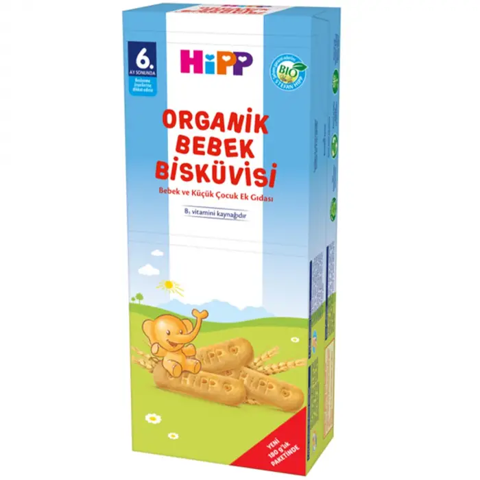 HiPP Organik Bebek Bisküvisi 180 gr