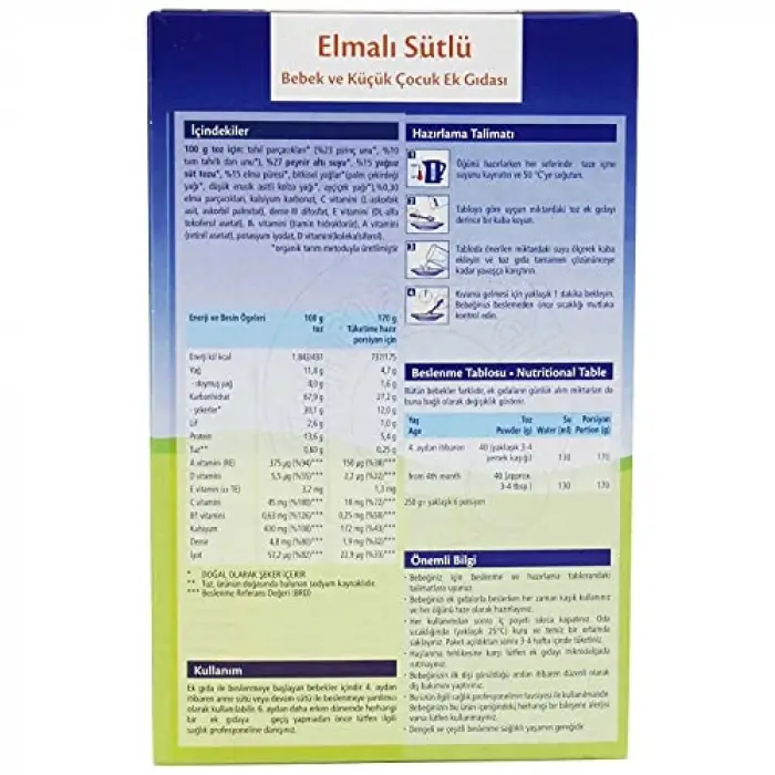 HiPP Organik İyi Geceler Sütlü Elmalı 250 gr