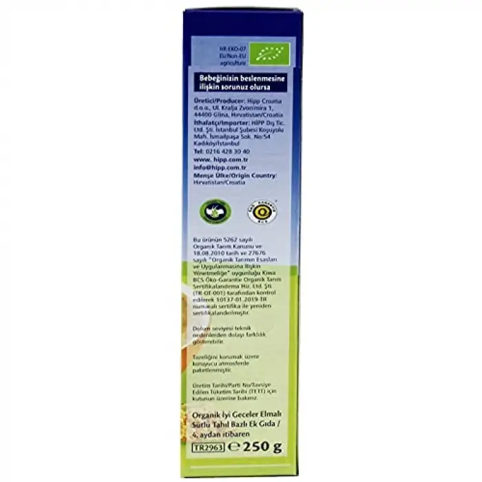 HiPP Organik İyi Geceler Sütlü Elmalı 250 gr