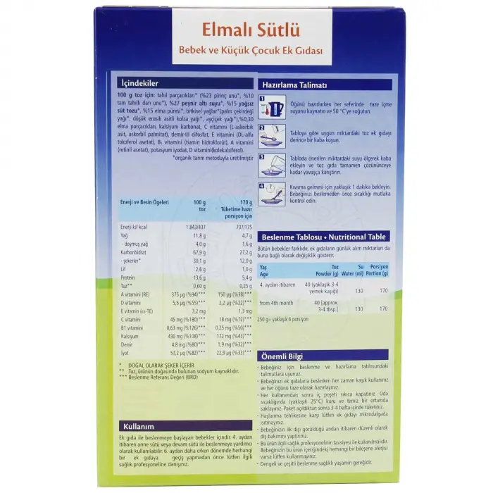 HiPP Organik İyi Geceler Sütlü Elmalı 250 gr