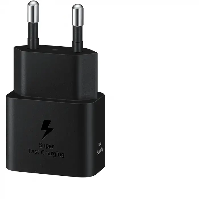 Hızlı şarj adaptörü, USB-C veri kablosu, 25 W, siyah, EP-T2510X