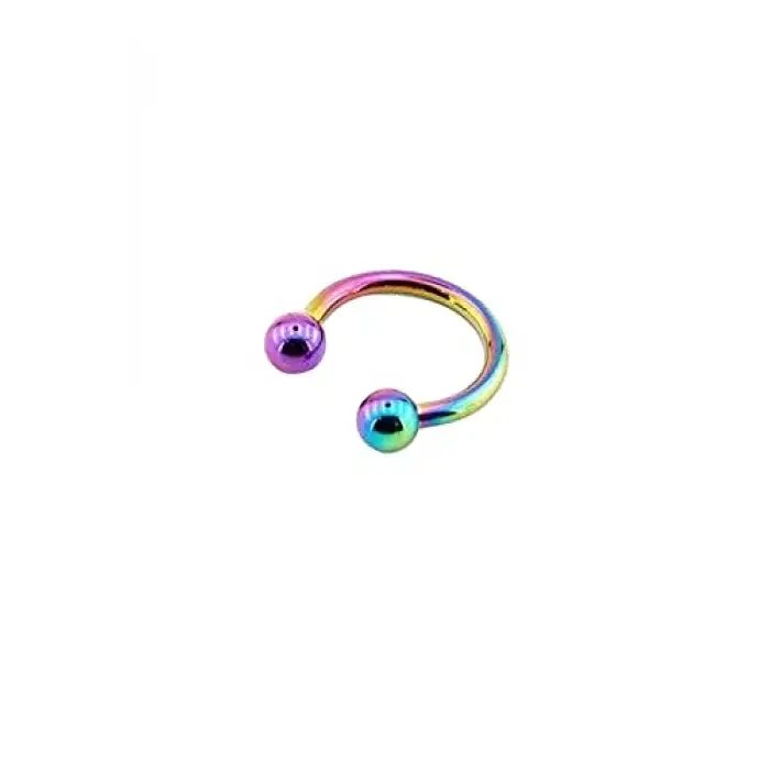 Hologram Detaylı C Piercing, 2 Adet