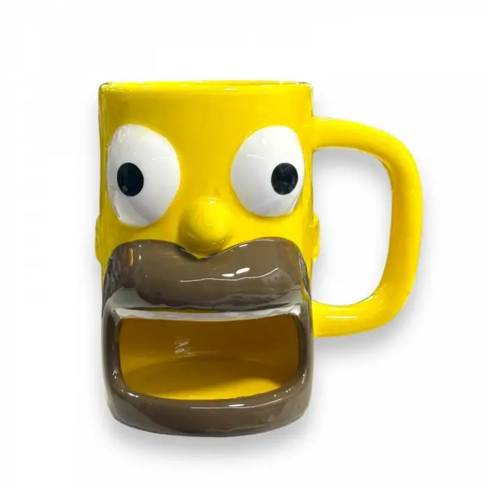 Homer Baba Seramik 3D Kupa Bardak