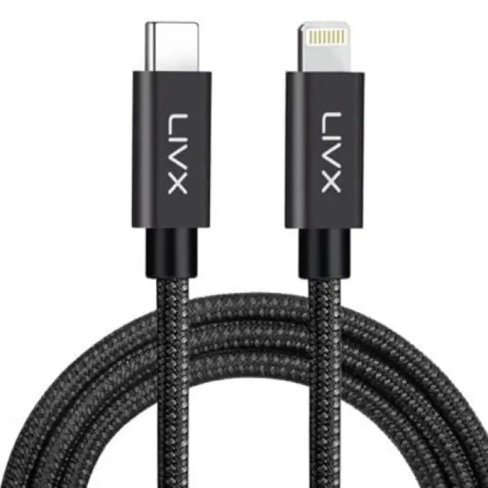 Horizontal 20W Type C to Lightning 1 Metre iPhone iPad Hızlı Şarj ve Data Kablosu Space Gray