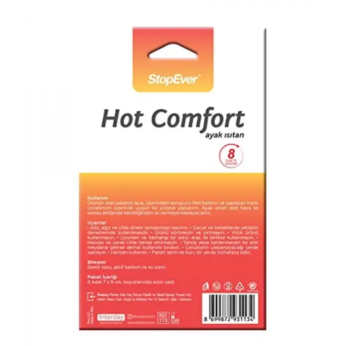 Hot Comfort Ayak Isıtan 1x2