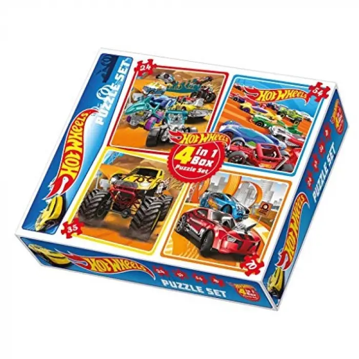 Hotwheels Puzzle 4in1
