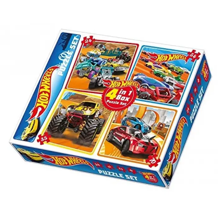Hotwheels Puzzle 4in1