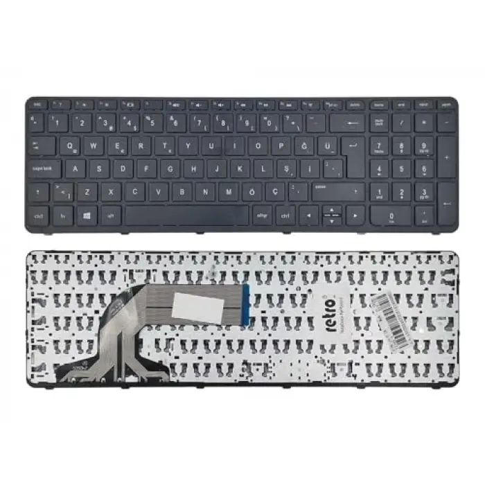 HP 719853-141 Uyumlu Türkçe Notebook Klavyesi Siyah