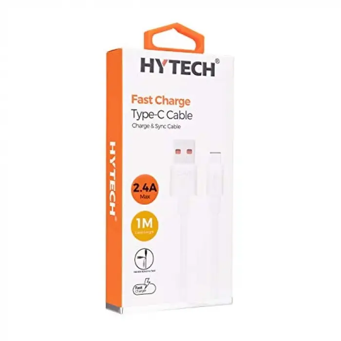 HY-X108 1m 2.4A Type-C Beyaz Şarj Kablosu