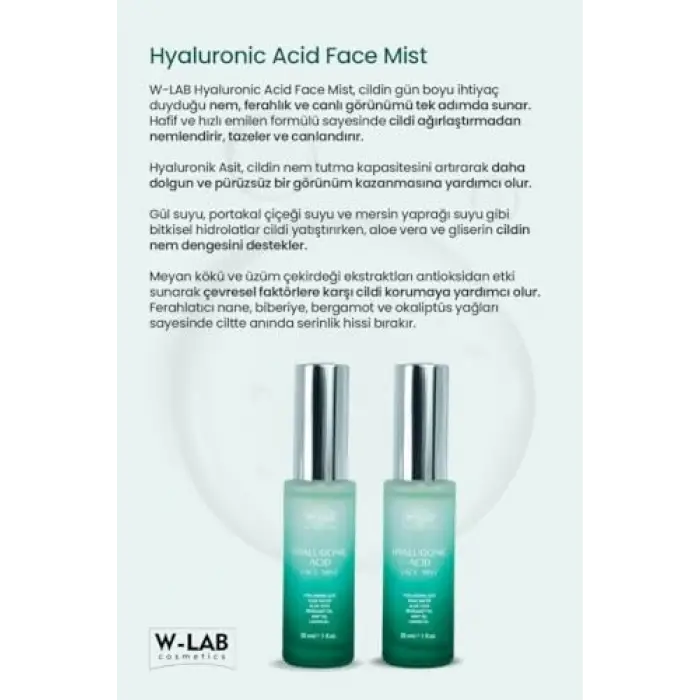 Hyaluranic Acid Face Mist 30 Ml