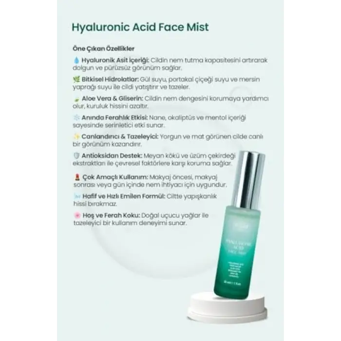 Hyaluranic Acid Face Mist 30 Ml