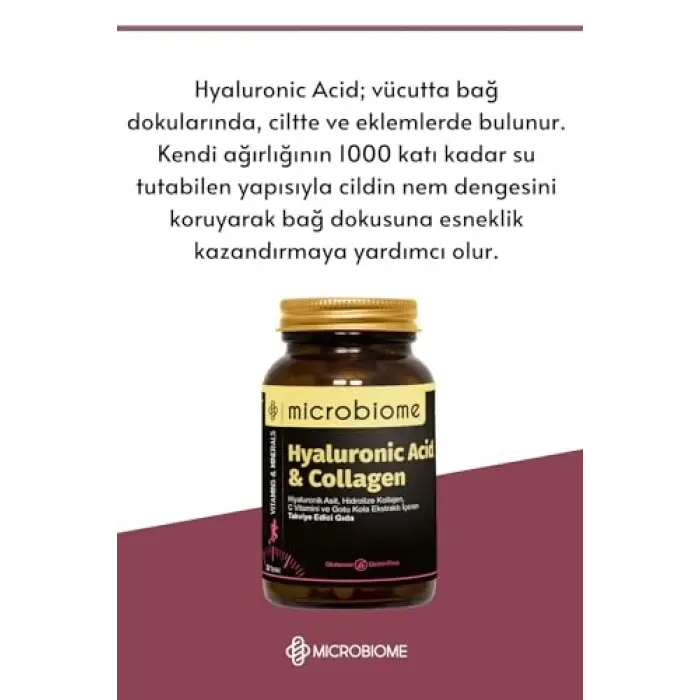 Hyaluronic Acid & Collagen 30 Tablet