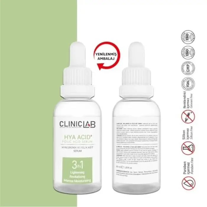 Hyaluronik ve Folik Asit Serum 30 Ml