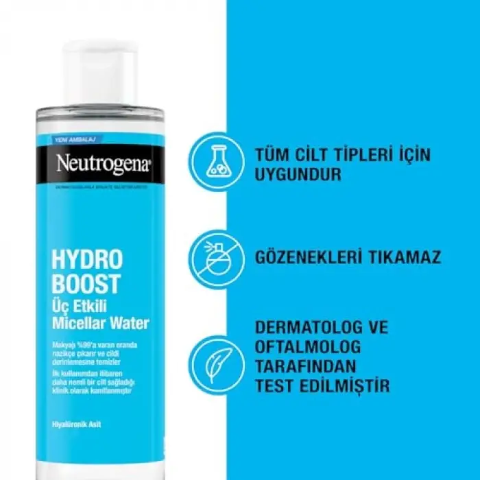 hydro boost üç etkili micellar water (400 ml) (2 paketi)