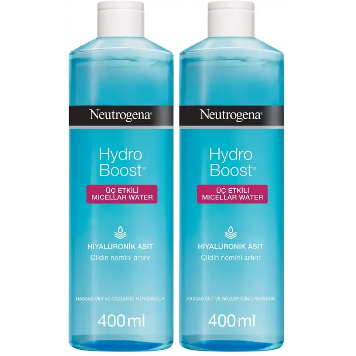 hydro boost üç etkili micellar water (400 ml) (2 paketi)
