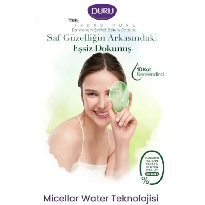 Hydro Pure Aloe Vera Şeffaf Duş Bakım Sabunu 6 Adet