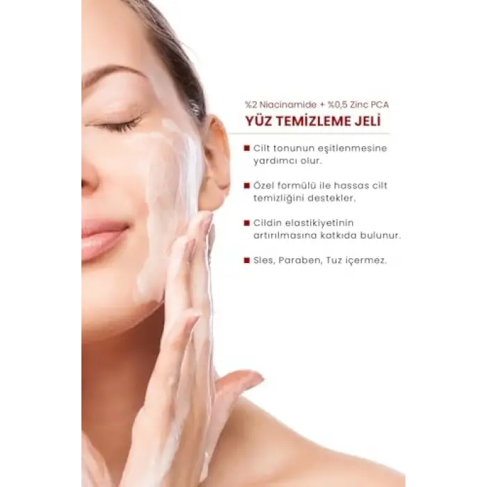 HYDRO SOLUTION%2 Niacinamide +%0,5 Zinc PCA Temizleme Jeli 200 ML