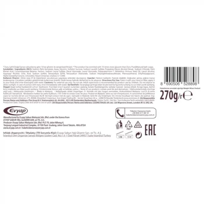 Hydropure Sakura Sabun, 270 g, 2li Paket