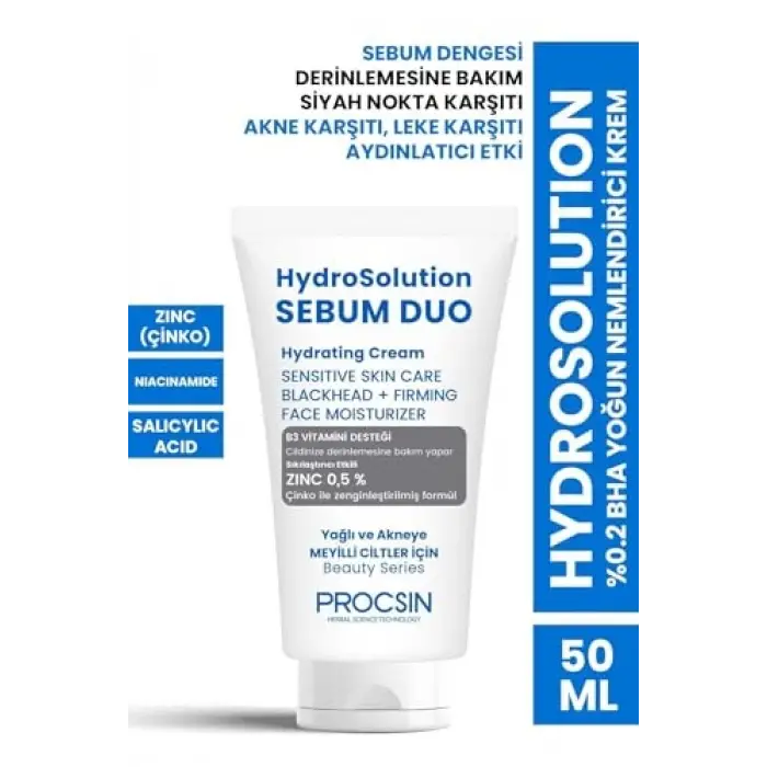 Hydrosolution%0.2 BHA Yoğun Nemlendirici Krem 50 ML