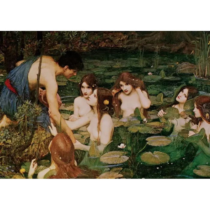 Hylas ve Su Perileri, 1896, 1500 Parça Puzzle
