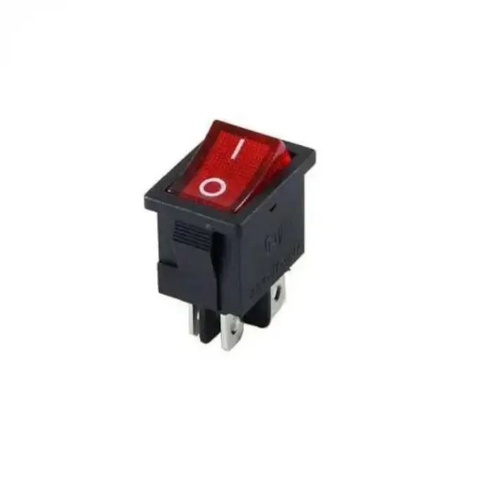 IC-119 Mini Işıklı Anahtar, ON-Off, 4P