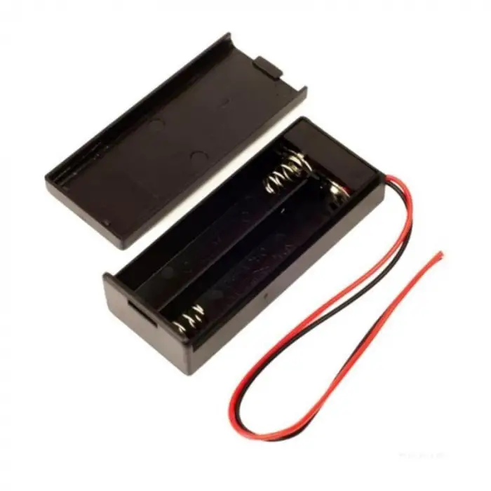 IC-233C 2’li Kapaklı AA Pil Yuvası