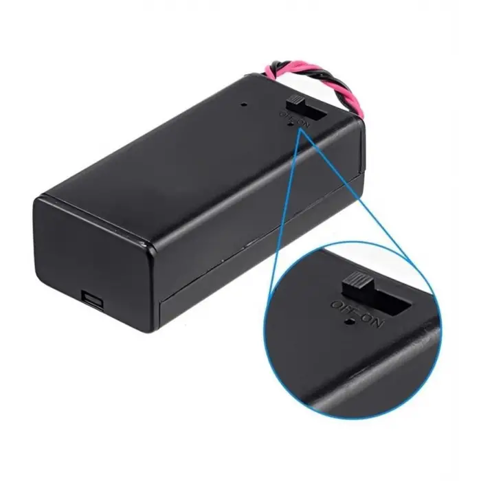 IC233D 9V Pil Kutusu Kapaklı