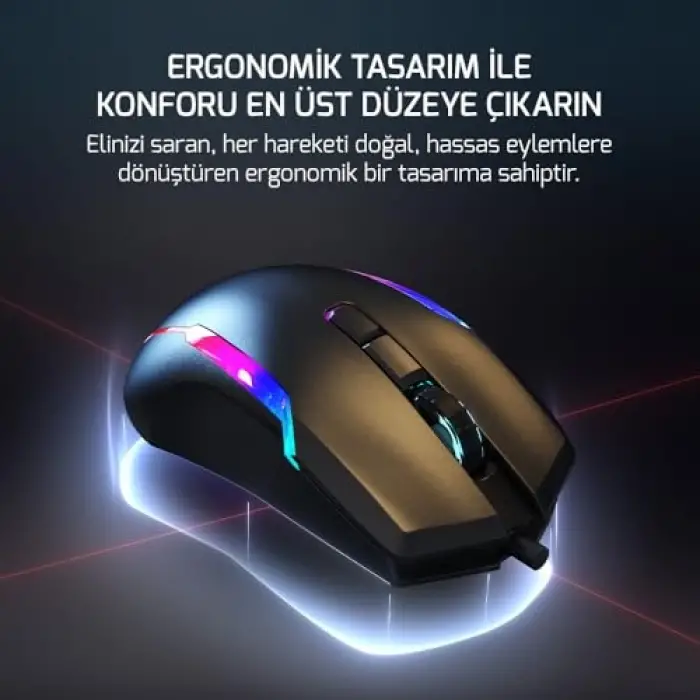 Icarus RGB 10.000DPI 9 Tuş Profesyonel Optik Gaming Mouse