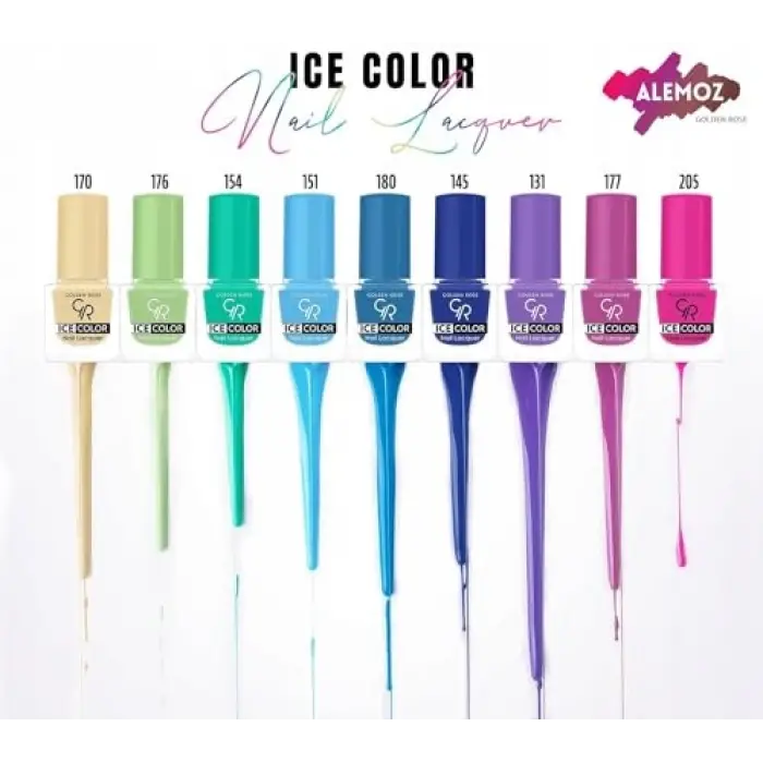 Ice Color Nail Lacquer No: 166 - Parlak Bitişli Mini Oje 6 ml