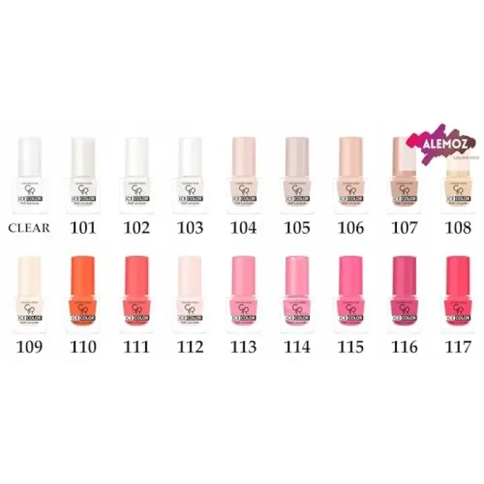 Ice Color Nail Lacquer No: 166 - Parlak Bitişli Mini Oje 6 ml