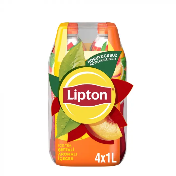 Ice Tea Şeftali Aromalı Soğuk Çay Pet 4 x 1 L
