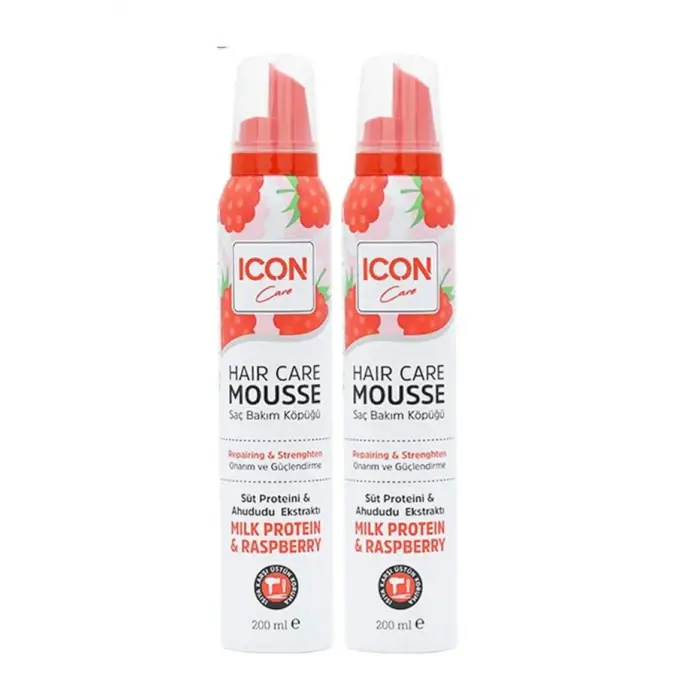 ICON SAÇ BAKIM KÖPÜĞÜ MILK PROTEIN & RASPBERRY 2Lİ SET